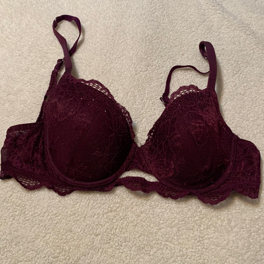 La Senza So Free burgundy lace bra 34C - Picture 2 of 14